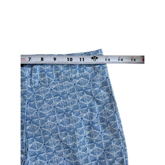 LAUREN GOLD Blue White Patterned Shorts Size 00 NEW NWT - Picture 10 of 11